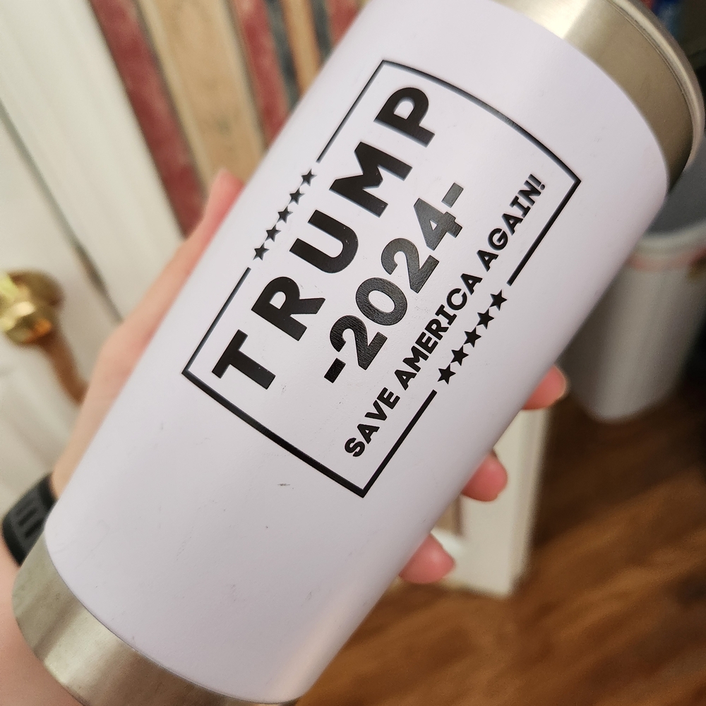 White Stainless Steel Tumbler